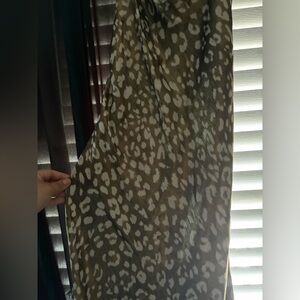 Zara Gold and White Body Con Dress